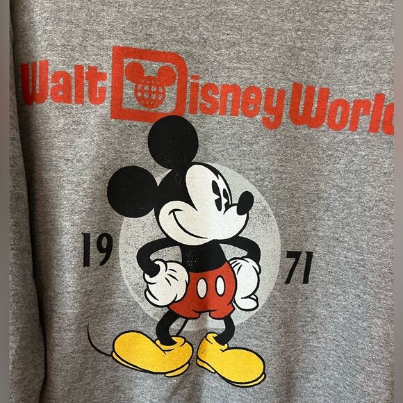 Walt Disney World 1971 retro vintage Crewneck Mickey Mouse Sweatshirt Small EUC - Picture 4 of 6